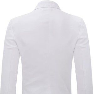 Men's Slim Fit Casual 1 Button Notched